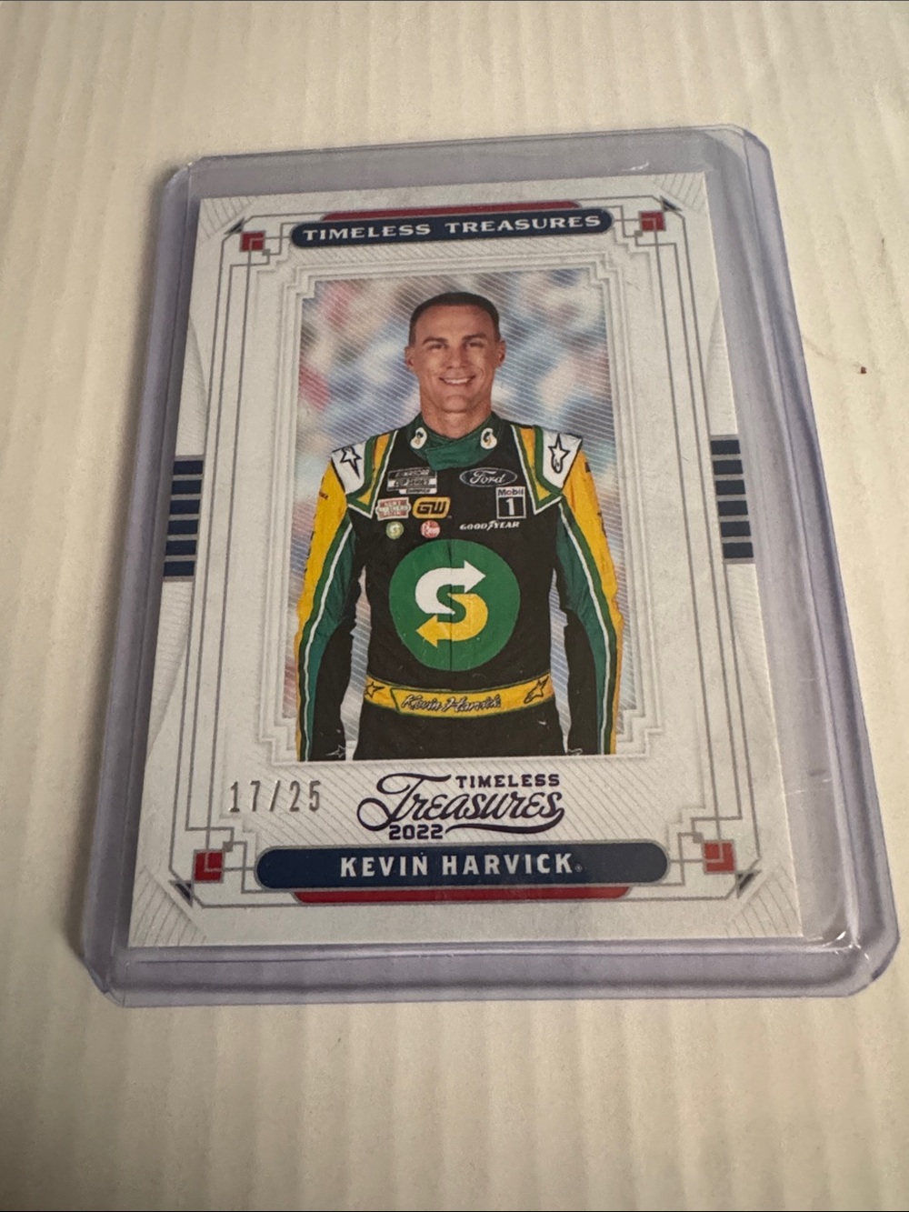 2022 Kevin Harvick Timeless Treasures NASCAR Subway Ford Driver /25